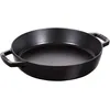 Image de Staub Poêles en fonte Poêle avec 2 poignées 26 cm, Fonte, Noir mat