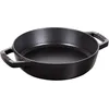 Image de Staub Poêles en fonte Poêle avec 2 poignées 20 cm, Fonte, Noir mat
