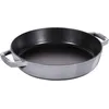 Image de Staub Poêles en fonte Poêle avec 2 poignées 26 cm, Fonte, Gris graphite