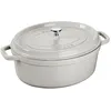 Image de Staub La Cocotte Cocotte 33 cm, Ovale, Truffe blanche, Fonte