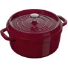 Image de Staub La Cocotte Cocotte 24 cm, Rond(e), Bordeaux, Fonte