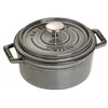 Image de STAUB Cocotte en Fonte Émaillée avec Couvercle, Tous feux dont induction, 1 personne, Ronde, 12 cm, 0,40 L, 1,3 kg, Gris Graphite en occasion ou reconditionné