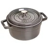 Image de STAUB Cocotte en Fonte Émaillée avec Couvercle, Tous feux dont induction, 2 à 3 personnes, Ronde, 22 cm, 2,60 L, 4,7 kg, Gris Graphite en occasion ou reconditionné