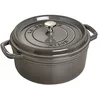 Image de STAUB Cocotte en Fonte Ronde 24 cm, 3,8 L, Gris graphite, Induction en occasion ou reconditionné