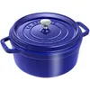 Image de Staub La Cocotte Cocotte 24 cm, Rond(e), Bleu intense, Fonte