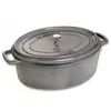 Image de Cocotte Ovale 27 cm Gris Graphite