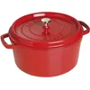 Image de Staub La Cocotte Cocotte 28 cm, Rond(e), Cerise, Fonte