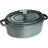 Image de Cocotte Ovale 29 cm Gris Graphite