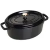 Image de - 1102925 - Cocotte - Ovale - Noire Mat - 29 cm