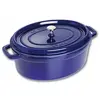 Image de Cocotte Ovale 29 cm Bleu Intense