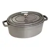 Image de - 1103318 - Cocotte - Ovale - Grise Graphite - 33 cm