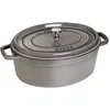 Image de Staub La Cocotte Cocotte 33 cm, Ovale, Gris graphite, Fonte
