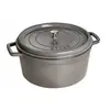 Image de Cocotte en fonte émaillée ronde Staub gris graphite - 1103418 - Fonte - Ronde - 34 cm - Gris graphite