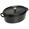 Image de - 1103725 - Cocotte - Ovale - Noire Mat - 37 cm