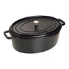 Image de - 1104125 - Cocotte - Ovale - Noire Mat - 41 cm