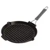 Image de - 1202023 - Gril Rond avec manche en silicone - Noir - 27 cm