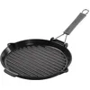 Image de Staub Grils Gril avec bec verseur 28 cm, Fonte, Noir mat