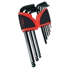 Image de Ratelier 9 clés males lg 6 pans a Tete spherique 1,5 a 10 mm SAM - 67AR9A