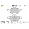 Image de Jeu De Plaquettes De Frein, Frein À Disque 301026 Valeo Valeo 301026 Audi;Renault;Seat;Skoda;Volkswagen