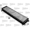 Image de Filtre D'Habitacle 698725 Valeo Valeo 698725