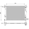 Image de Radiateur, Refroidissement Du Moteur 701254 Valeo Valeo 701254 Hyundai