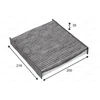 Image de Filtre, Air De L'Habitacle Climfilter Protect 715725 Valeo Valeo 715725 Alpine;Dacia;Lada;Mitsubishi;Nissan;Renault