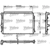Image de Radiateur, Refroidissement Du Moteur 735559 Valeo Valeo 735559 Audi;Cupra;Seat;Skoda;Volkswagen