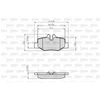 Image de Kit De Plaquettes De Frein, Frein À Disque 872008 Valeo Valeo 872008 Mercedes-Benz