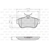 Image de Kit De Plaquettes De Frein, Frein À Disque 872578 Valeo Valeo 872578 Citroen;Fiat;Peugeot