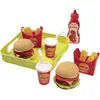 Image de Dînette plateau hamburger Ecoiffier Rouge 21x6x19,5 cm A1502101