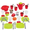 Image de Coffret 36 piéces de dînette Ecoiffier Vert 17x20,5x20,5 cm A1801830