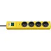 Image de - brennenstuhl multiprise parafoudre hugo!, 4 prises, jaune 1150611364