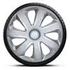 Image de Enjoliveurs (4 pièces) Livorno Carbon Silver 15 Pouces Feu Vert 08