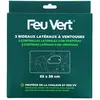 Image de 2 Rideaux Latéraux Profilés 65x38 Cm Feu Vert