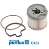 Image de Filtre À Carburant C482 Purflux Purflux C482 Citroen;Fiat;Lancia;Peugeot;Suzuki