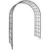 Image de Arche de jardin - modèle Treillage - tube avec pieds carré 20cm - 180x50x250cm anthracite