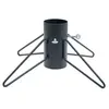 Image de Pied de sapin 4 pieds fer rond anthracite tube 9 cm