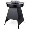 Image de Braséro de cuisson 2 en 1 - Chauffage extérieur et Barbecue - Acier laqué Noir - Ø 60 cm