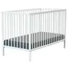 Image de Lit bebe 124 x 64.5 x 82 cm en bois sommier a lattes de couleur bois