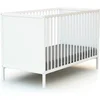 Image de Lit à panneaux bébé Webaby Blanc 124x64,5x82 cm 13158410