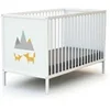 Image de Lit bébé à barreaux en bois massif RENARD 60x120