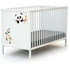Image de Lit bébé à barreaux en bois massif PANDA 60x120