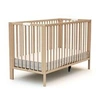 Image de Lit bébé pliant en bois hêtre réglable en hauteur 60x120