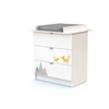 Image de Commode bébé en bois 3 tiroirs plan à langer RENARD