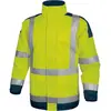 Image de Parka imperméable haute visibilité Delta Plus jaune fluorescent/bleu marine, taille 3XL