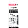 Image de Feutres - Noir - Dessin - Ecriture - Assortiment de pointes - Uni-Pin - Tatoo Art