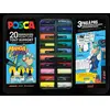Image de Posca - Mallette Metal De 20 Marqueurs Pointes - Manga Hero Pour Enfant - Jouet D'imitation