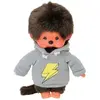 Image de Peluche Bandai Monchhichi Sweat Licorne Gris 24,5x9,5x11,5 cm A1804182