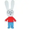 Image de Peluche Jemini Simon 27 cm Rouge 27 cm 023429