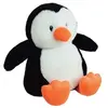 Image de Peluche bouillote Pingouin - A chauffer au micro-ondes micro perles d'argile +/- 19 cm